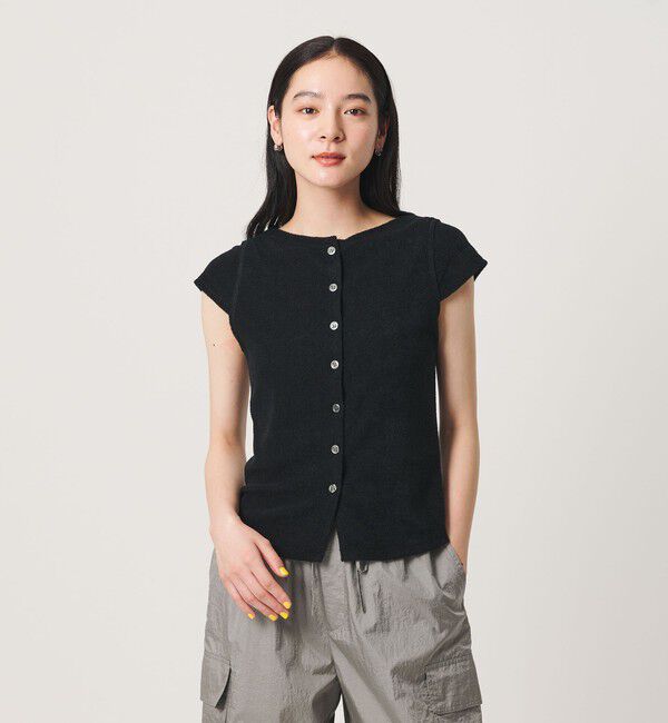 BEAUTY&YOUTH UNITED ARROWS「ポリエステルコットン 2WAY キャップスリーブ トップス」|Tシャツ・カットソー|