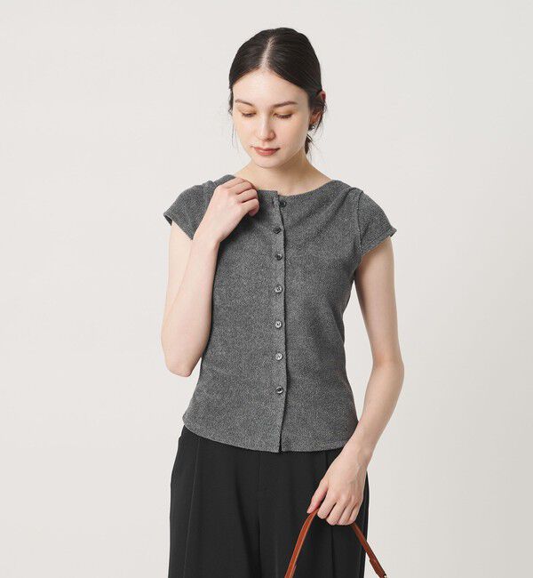 BEAUTY&YOUTH UNITED ARROWS「ポリエステルコットン 2WAY キャップスリーブ トップス」|Tシャツ・カットソー|