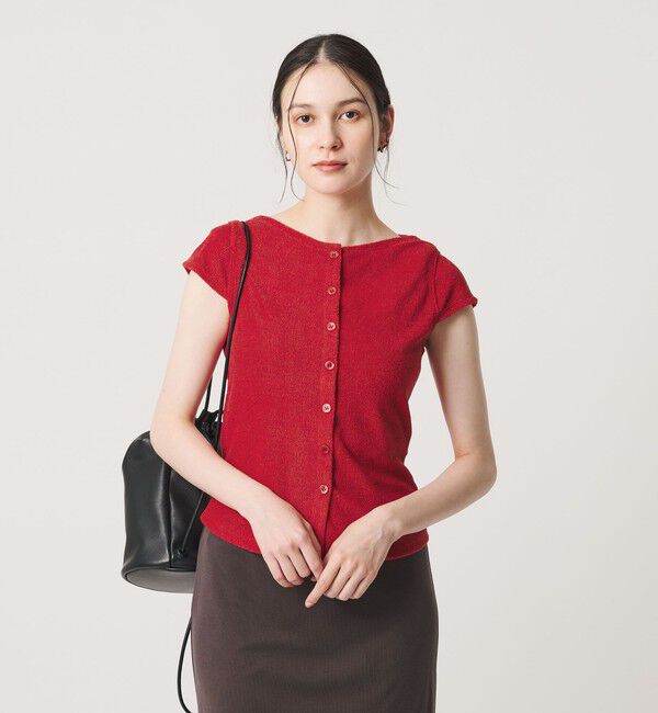 BEAUTY&YOUTH UNITED ARROWS「ポリエステルコットン 2WAY キャップスリーブ トップス」|Tシャツ・カットソー|