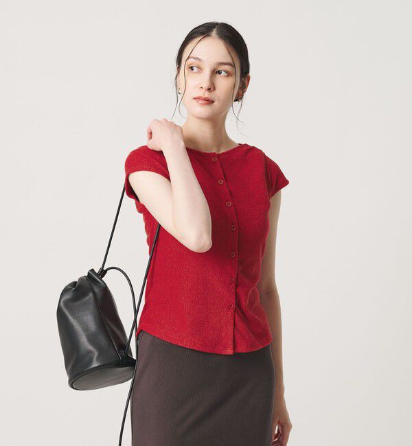 BEAUTY&YOUTH UNITED ARROWS「ポリエステルコットン 2WAY キャップスリーブ トップス」|Tシャツ・カットソー|