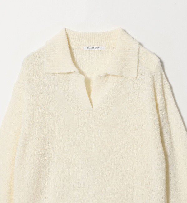 BEAUTY&YOUTH UNITED ARROWS「テープヤーン スキッパー ニットプルオーバー ウォッシャブル」|ニット・セーター|