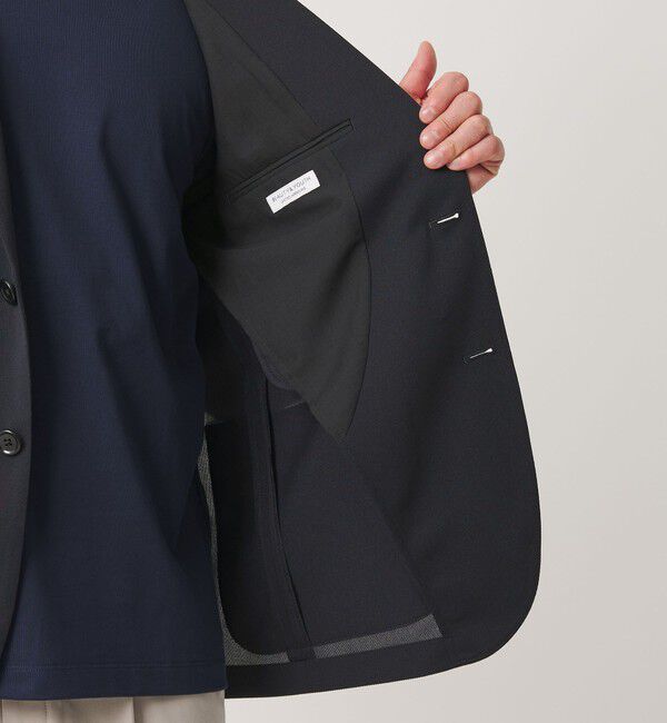 BEAUTY&YOUTH UNITED ARROWS「【WEB限定 WARDROBE SMART】エアリーピケ ジャージ 2B ジャケット」|テーラードジャケット|