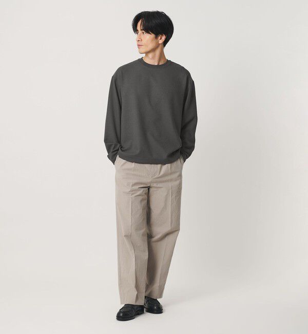 BEAUTY&YOUTH UNITED ARROWS「FUSION TWILL クルーネック カットソー UVカット タテヨコストレッチ」|Tシャツ・カットソー|