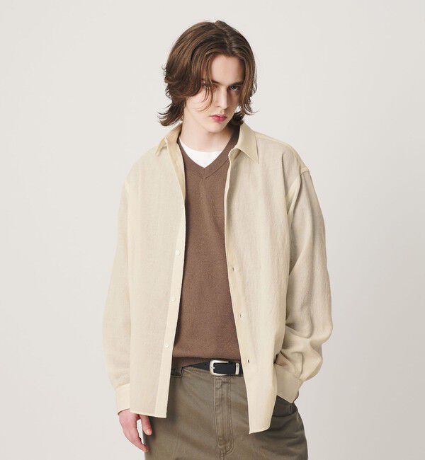 BEAUTY&YOUTH UNITED ARROWS「ウール ガーゼ レギュラー シャツ GRANDE TAPERD型」|シャツ・ブラウス|