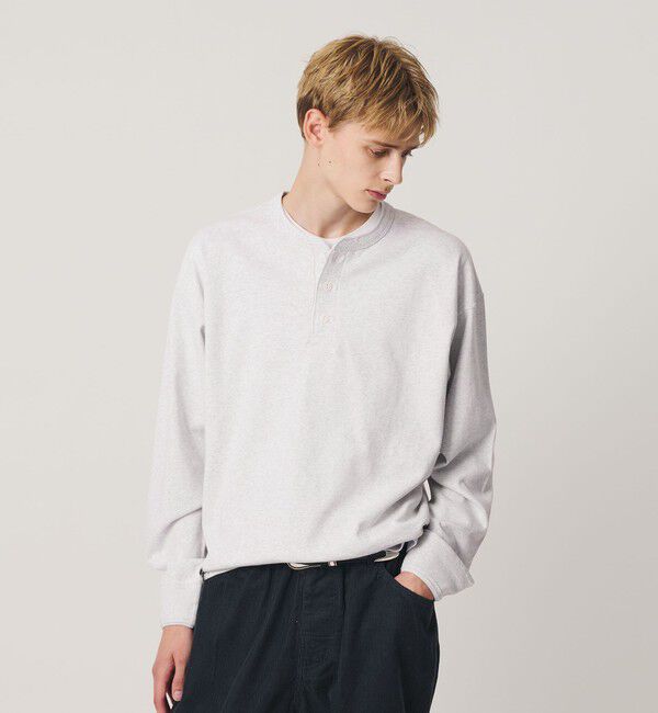 BEAUTY&YOUTH UNITED ARROWS「&rdquo;THE HEAVY&rdquo;10oz ヘビー ワイド ヘンリーネック カットソー」|Tシャツ・カットソー|