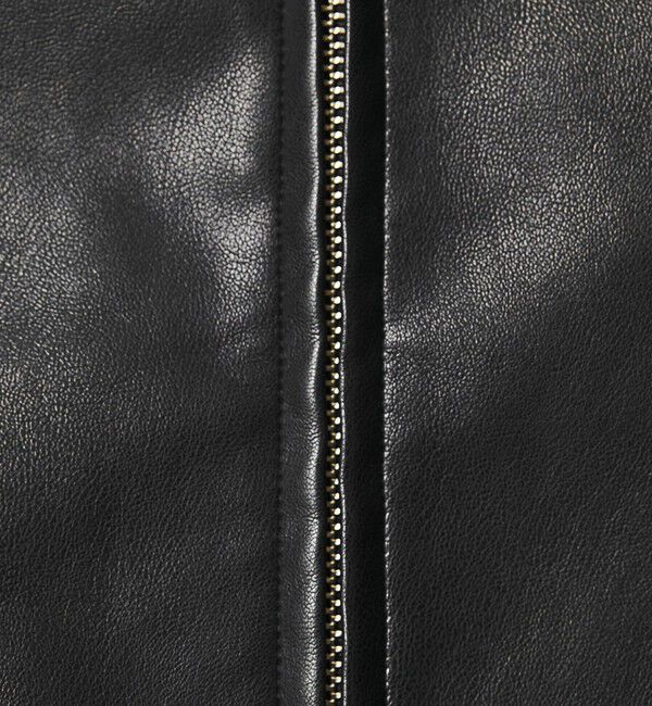 BEAUTY&YOUTH UNITED ARROWS「【WEB限定 WARDROBE SMART】レザーライク ジップ ブルゾン」|ブルゾン・スタジャン|