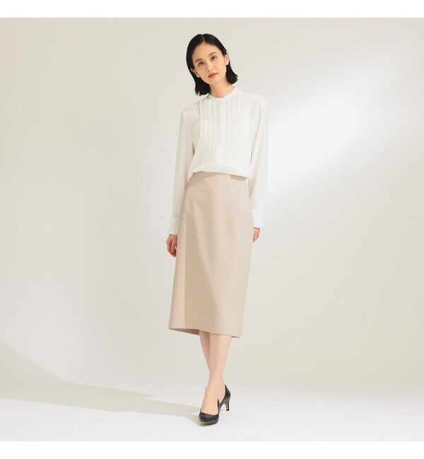 Demi-Luxe BEAMS 「ジョーゼット フリルブラウス＊」|シャツ・ブラウス|