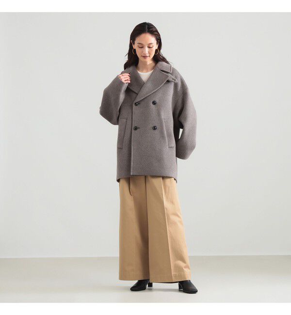 Demi-Luxe BEAMS 「TICCA / ウール ピーコート」|ブルゾン・スタジャン|MOCHA