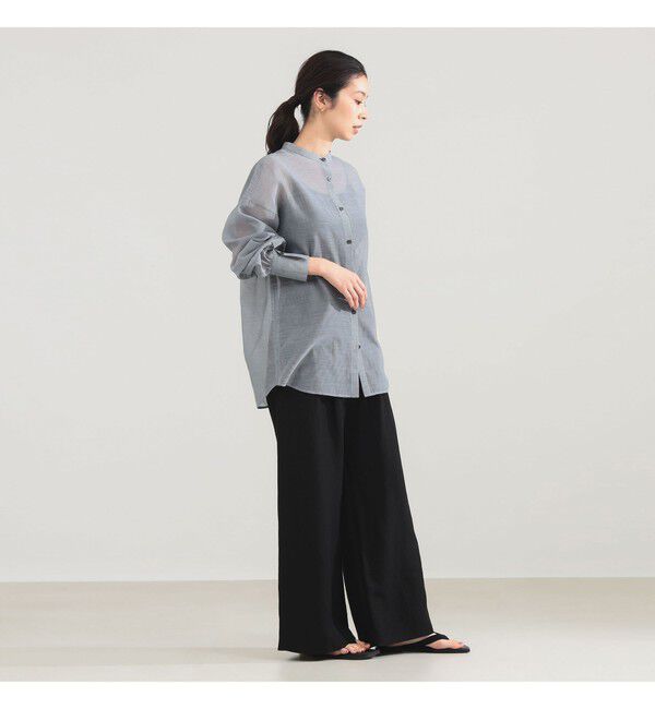 Demi-Luxe BEAMS 「AK+1 / コットンシルク ギンガム シャツ」|シャツ・ブラウス|