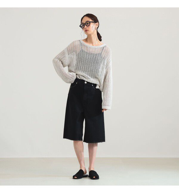 Demi-Luxe BEAMS 「3ゲージ コットン メッシュ プルオーバー」|ニット・セーター|