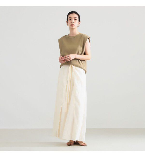 Demi-Luxe BEAMS 「フロントタイ ギャザースカート」|スカート|