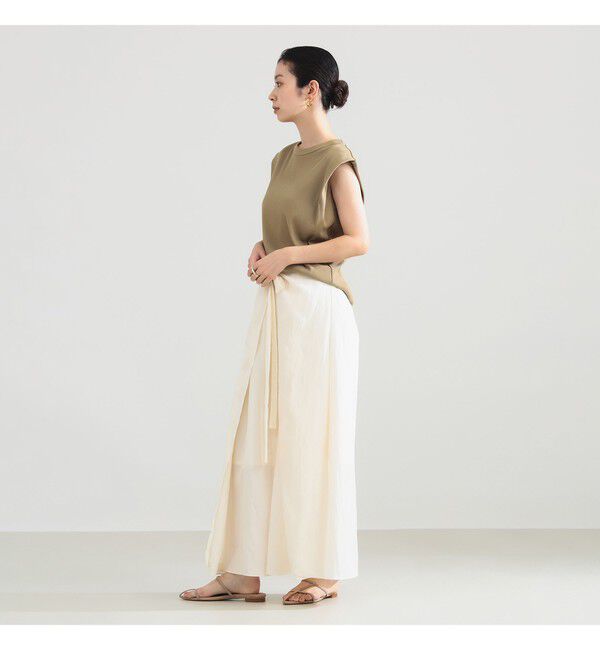 Demi-Luxe BEAMS 「フロントタイ ギャザースカート」|スカート|