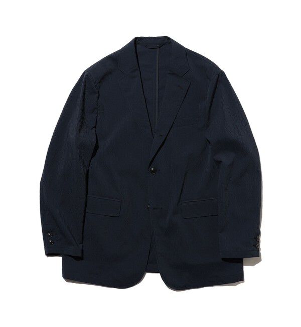 BEAMS PLUS「3B Anywhere(wear) Jacket Seersucker Plaid」|テーラードジャケット|NAVY