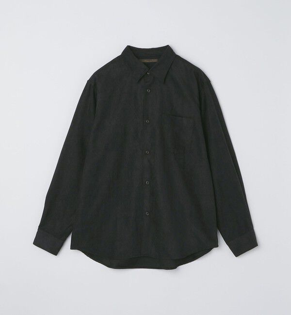 SHIPS「BENCH MARKING SHIRT: レギュラーカラー ポリエステル フェイクスエード シャツ」|シャツ・ブラウス|