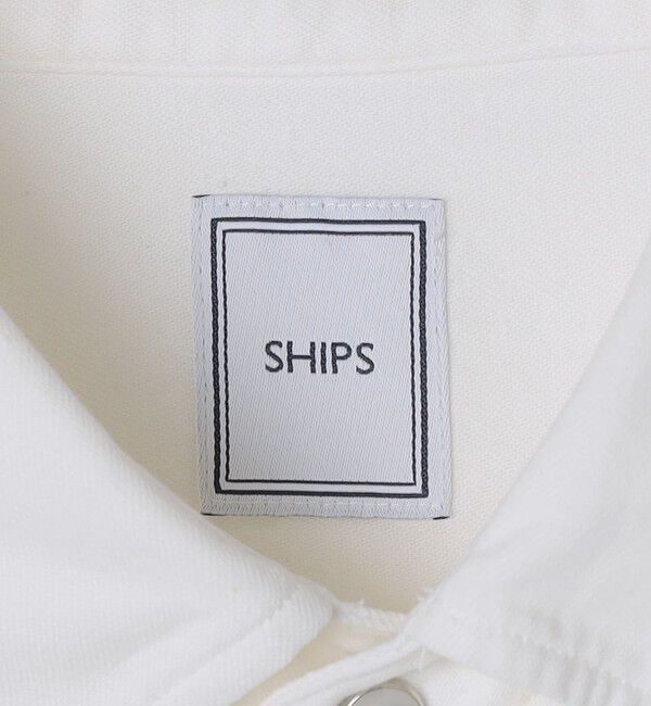 SHIPS「SHIPS: ウォッシュド ホワイト デニム ウエスタン シャツ」|シャツ・ブラウス|