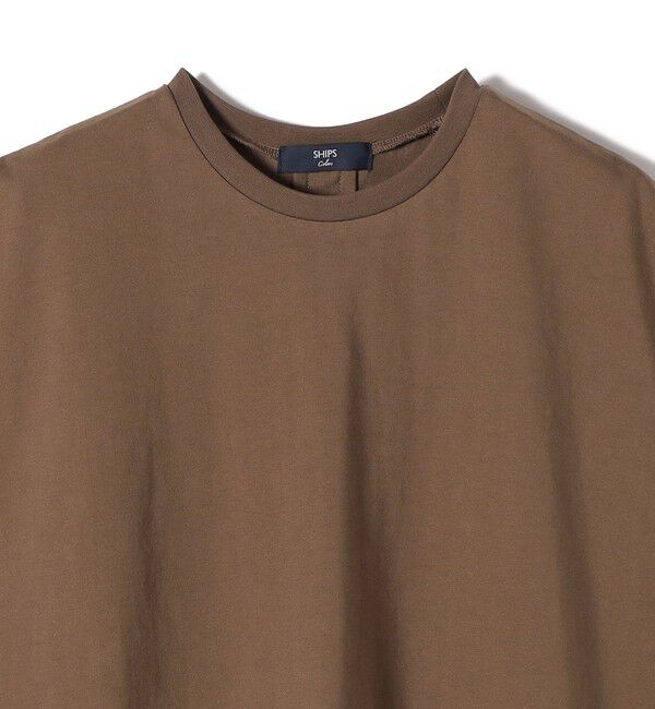SHIPS Colors 「SHIPS Colors:〈手洗い可能〉レースヘム フレンチスリーブ チュニック」|Tシャツ・カットソー|
