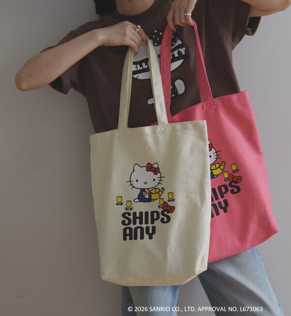 SHIPS any「Hello Kitty &times; SHIPS any: ハローキティ プリント トートバッグ」|トートバッグ|