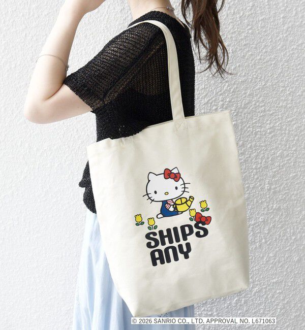 SHIPS any「Hello Kitty &times; SHIPS any: ハローキティ プリント トートバッグ」|トートバッグ|