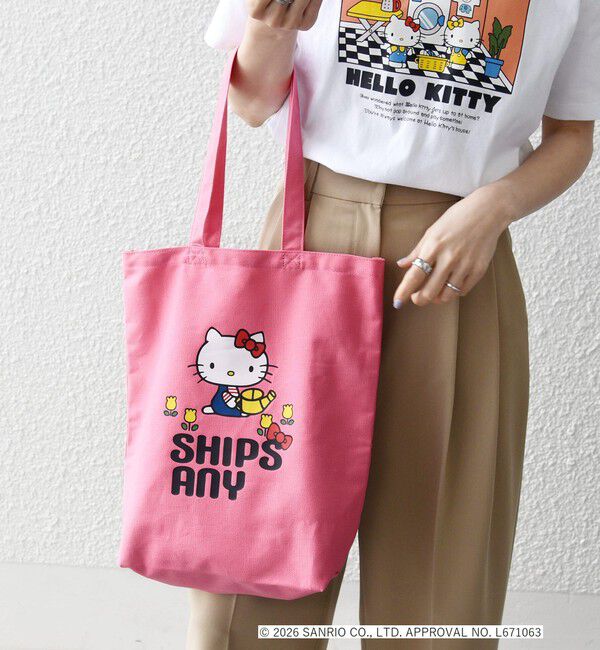 SHIPS any「Hello Kitty &times; SHIPS any: ハローキティ プリント トートバッグ」|トートバッグ|