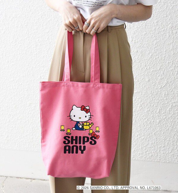 SHIPS any「Hello Kitty &times; SHIPS any: ハローキティ プリント トートバッグ」|トートバッグ|