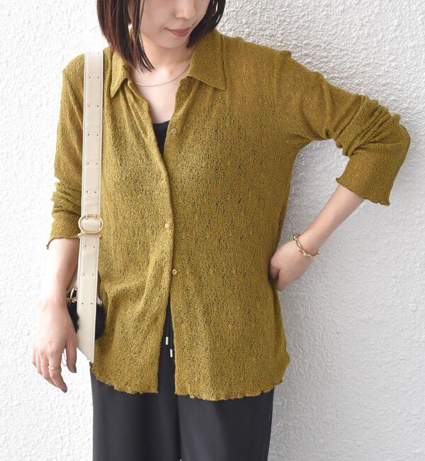 SHIPS Colors 「〈手洗い可能〉レース シャツ」|Tシャツ・カットソー|