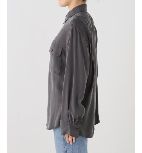 OUTDOOR PRODUCTS Usual Things「キュプラプラップポケットサファリシャツ セットアップ対応」|シャツ・ブラウス|