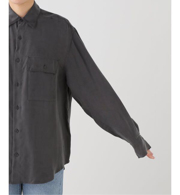 OUTDOOR PRODUCTS Usual Things「キュプラプラップポケットサファリシャツ セットアップ対応」|シャツ・ブラウス|