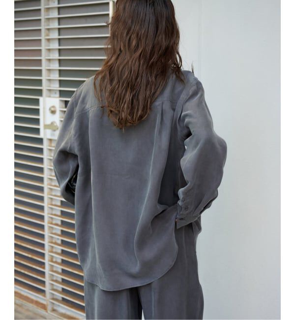 OUTDOOR PRODUCTS Usual Things「キュプラプラップポケットサファリシャツ セットアップ対応」|シャツ・ブラウス|