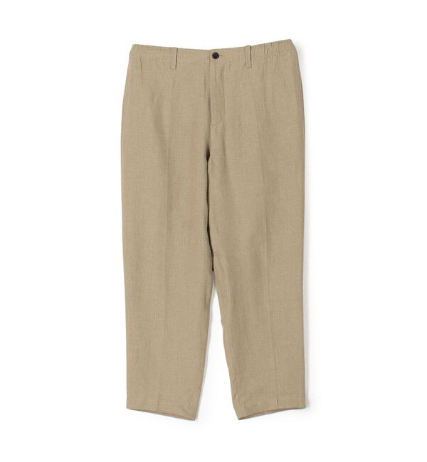 TOMORROWLAND MENS「ベルジャンリネン ワイドテーパードイージーパンツ LIBECO」|その他|43 ベージュ