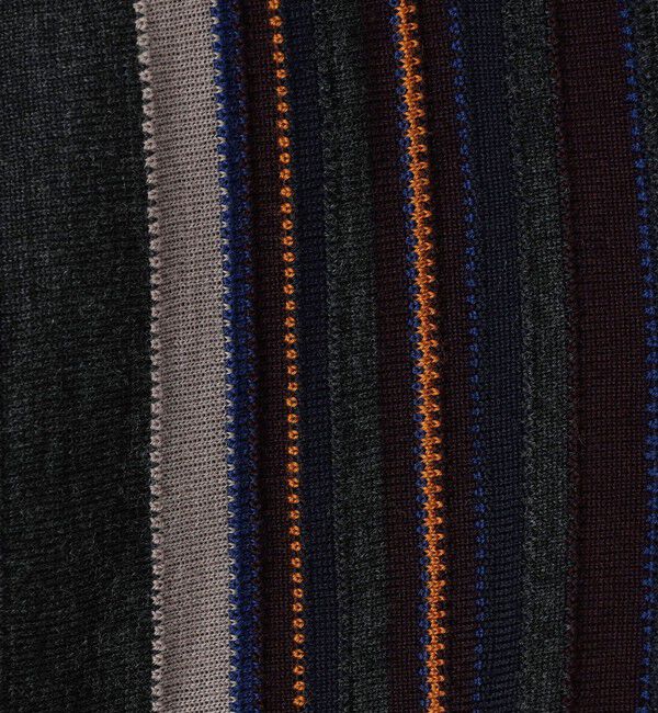 TOMORROWLAND MENS「TOMORROWLAND tricot スーパーファインメリノウール ストライプVネックカーディガン S-WOOL」|カーディガン|