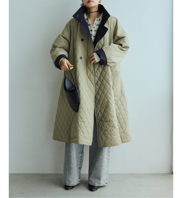IENA LA BOUCLE「《予約》IENA LA BOUCLE リバーパテットキルティングコート」|その他|