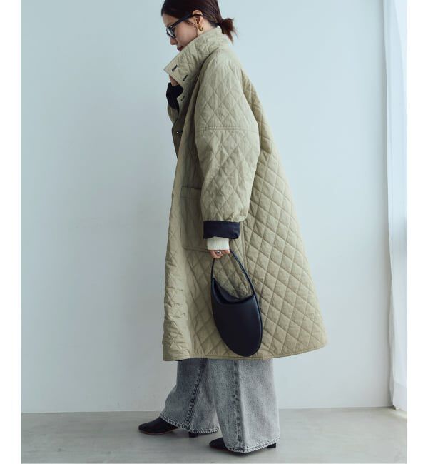 IENA LA BOUCLE「《予約》IENA LA BOUCLE リバーパテットキルティングコート」|その他|