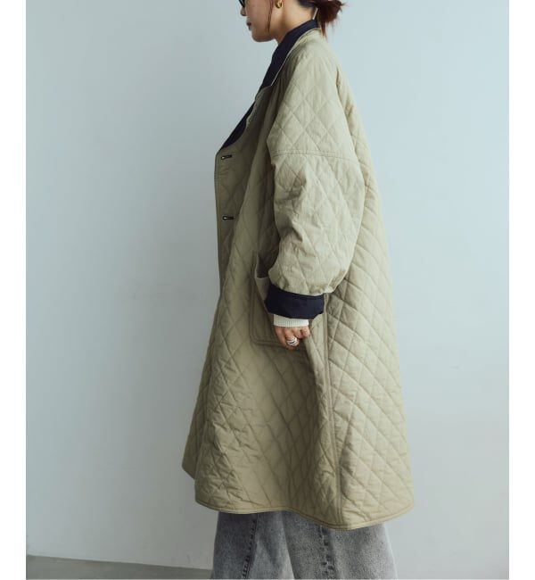 IENA LA BOUCLE「《予約》IENA LA BOUCLE リバーパテットキルティングコート」|その他|