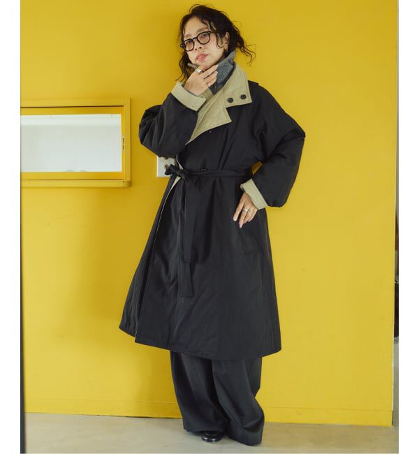 IENA LA BOUCLE「《予約》IENA LA BOUCLE リバーパテットキルティングコート」|その他|