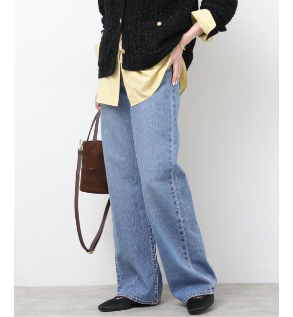 JOURNAL STANDARD relume「別注【LEVI&rsquo;S】RIBCAGE WIDE LEG：デニム」|デニム|