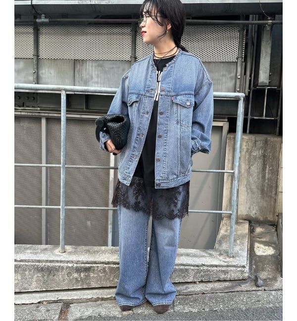 JOURNAL STANDARD relume「別注【LEVI&rsquo;S】RIBCAGE WIDE LEG：デニム」|デニム|