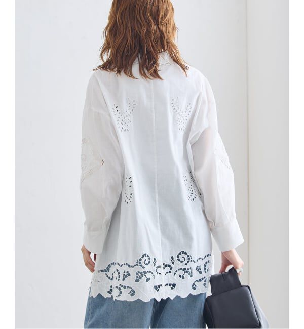 journal standard L'essage「刺繍レースチュニックシャツ」|シャツ・ブラウス|