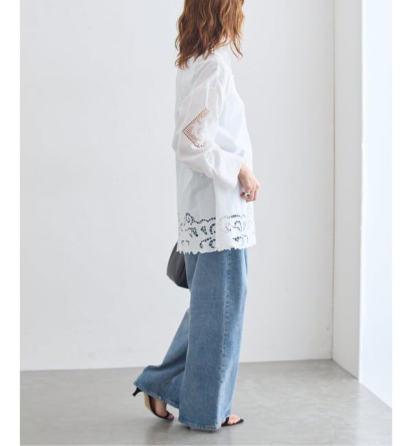 journal standard L'essage「刺繍レースチュニックシャツ」|シャツ・ブラウス|