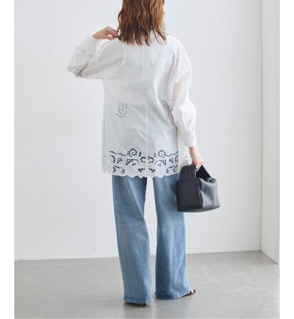 journal standard L'essage「刺繍レースチュニックシャツ」|シャツ・ブラウス|