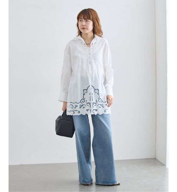 journal standard L'essage「刺繍レースチュニックシャツ」|シャツ・ブラウス|