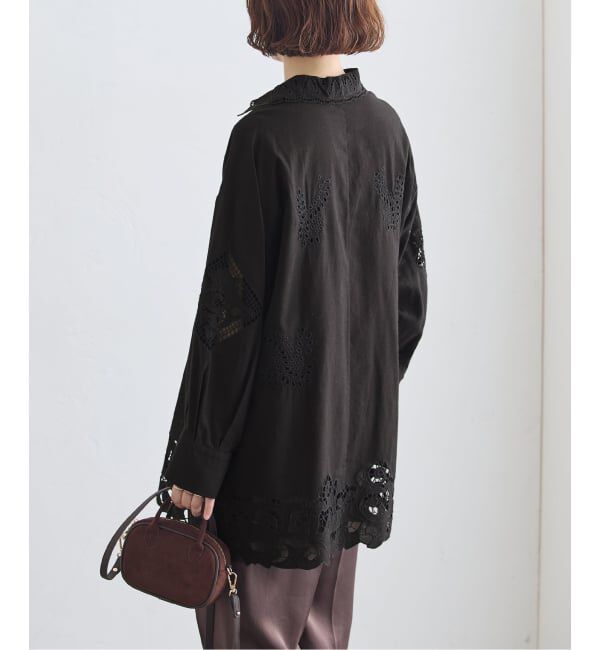journal standard L'essage「刺繍レースチュニックシャツ」|シャツ・ブラウス|