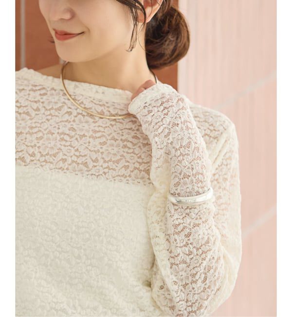 JOURNAL STANDARD「《追加2》ストレッチレース2WAYプルオーバー」|Tシャツ・カットソー|ナチュラル