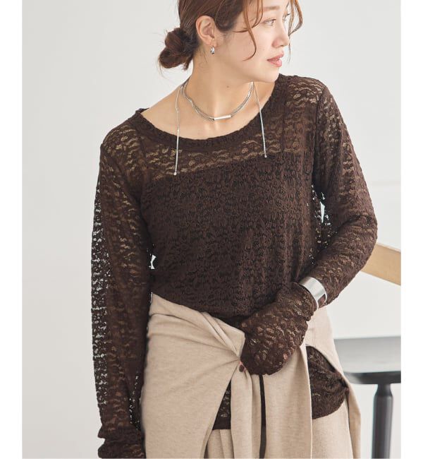 JOURNAL STANDARD「《追加2》ストレッチレース2WAYプルオーバー」|Tシャツ・カットソー|