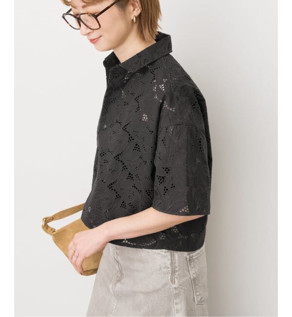 Spick and Span「TICCA / ティッカ 別注レース半袖シャツ*」|シャツ・ブラウス|