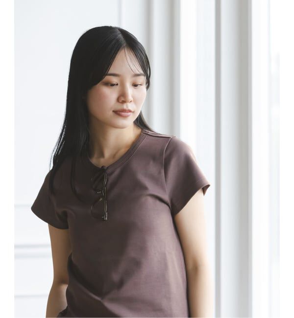 NOBLE「《追加》スビンコットンスムースコンパクトTシャツ2」|Tシャツ・カットソー|