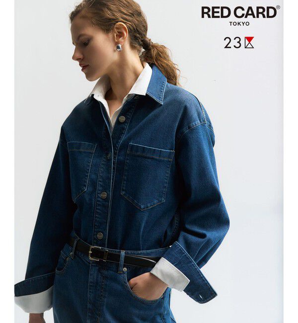 23区「【見上愛さん着用/RED CARD TOKYO&times;23区】 ストレッチ デニムシャツ」|シャツ・ブラウス|ﾐｯﾄﾞﾌﾞ