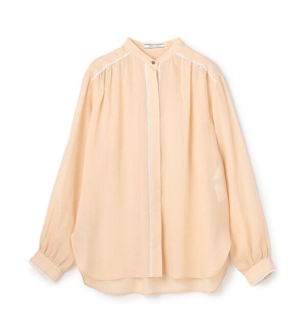 BEIGE,「【人気シリーズ】PAULINE / リネンヴィスコースレースブラウス」|シャツ・ブラウス|
