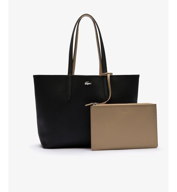 LACOSTE「ANNA 2WAY リバーシブル トートバッグ / クラッチバッグ付き」|トートバッグ|