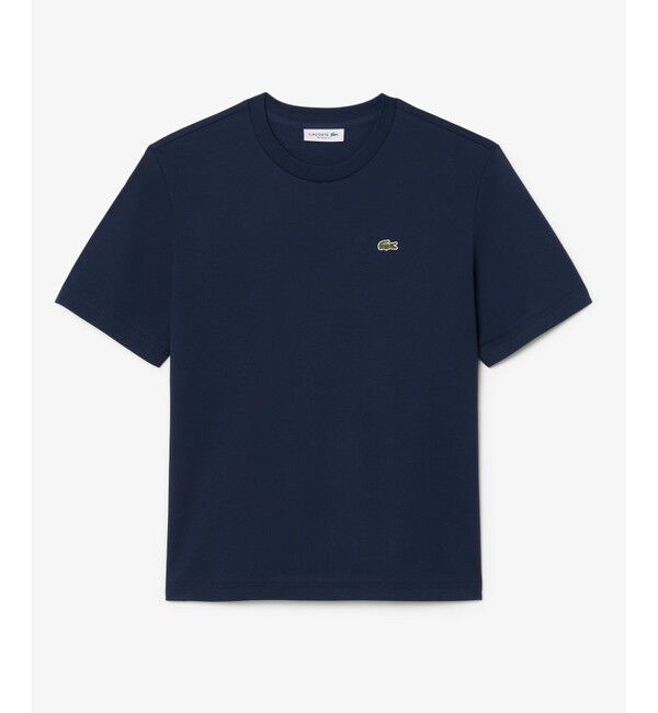 LACOSTE「ハイクオリティ ピマコットン仕立て ワンポイントソフトタッチ半袖Tシャツ」|Tシャツ・カットソー|
