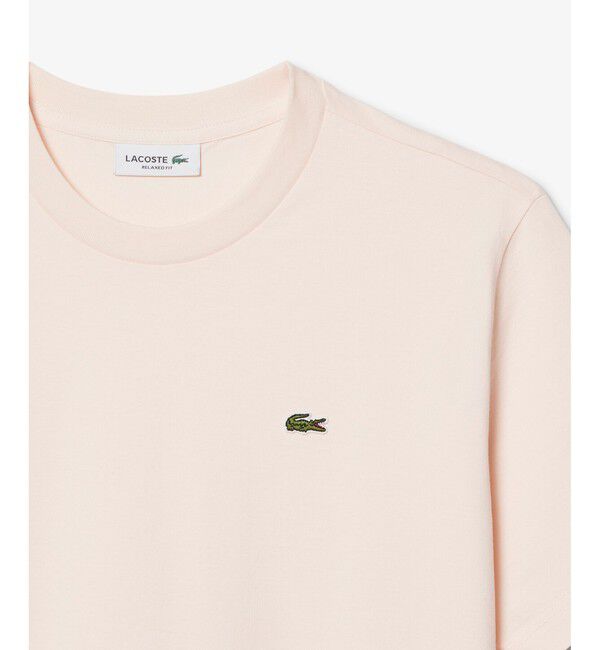 LACOSTE「ハイクオリティ ピマコットン仕立て ワンポイントソフトタッチ半袖Tシャツ」|Tシャツ・カットソー|